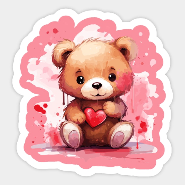 Teddy day sticker top